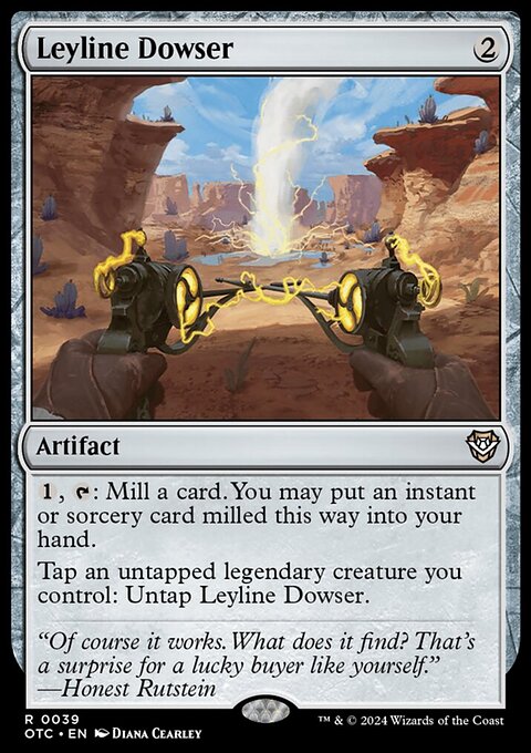 Leyline Dowser, Outlaws of Thunder Junction Commander #39, Magic: The Gathering card