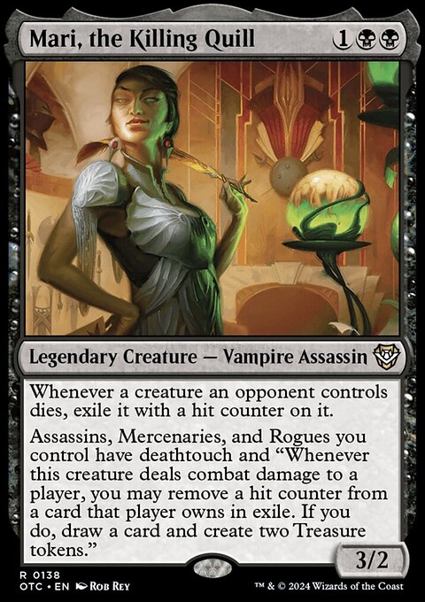 Mari, the Killing Quill, Outlaws of Thunder Junction Commander #138, Magic: The Gathering card
