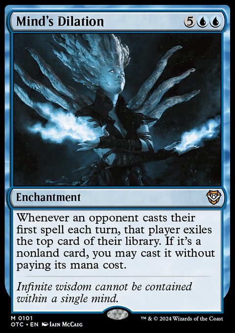Mind's Dilation, Outlaws of Thunder Junction Commander #101, Magic: The Gathering card