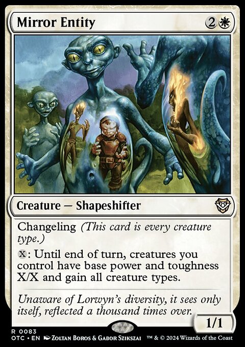 Mirror Entity, Outlaws of Thunder Junction Commander #83, Magic: The Gathering card