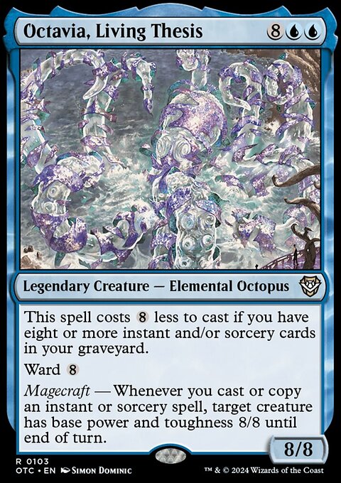 Octavia, Living Thesis, Outlaws of Thunder Junction Commander #103, Magic: The Gathering card
