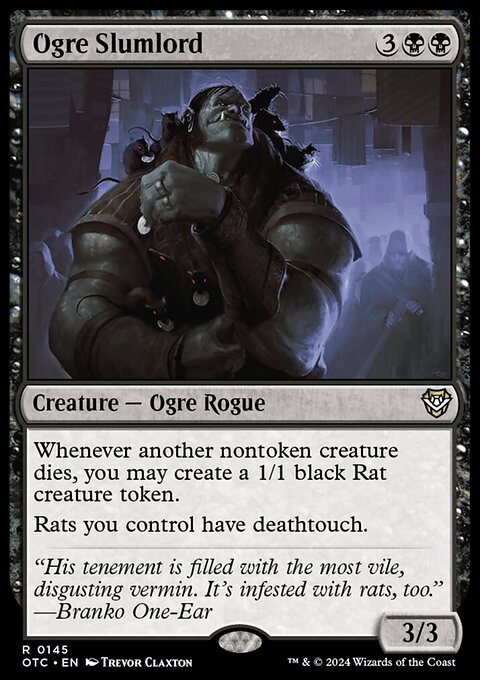 Ogre Slumlord, Outlaws of Thunder Junction Commander #145, Magic: The Gathering card
