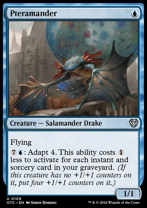 Pteramander, Outlaws of Thunder Junction Commander #109, Magic: The Gathering card