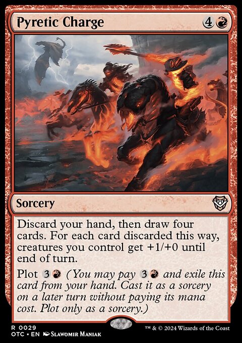 Pyretic Charge, Outlaws of Thunder Junction Commander #29, Magic: The Gathering card