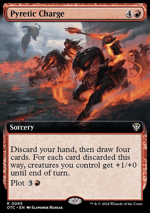 Pyretic Charge, Outlaws of Thunder Junction Commander #65, Magic: The Gathering card