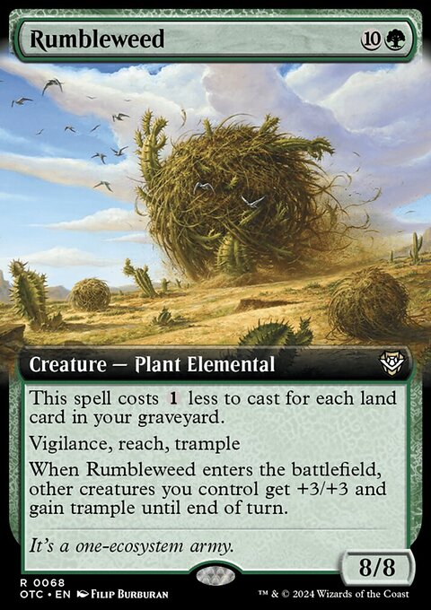 Rumbleweed, Outlaws of Thunder Junction Commander #68, Magic: The Gathering card