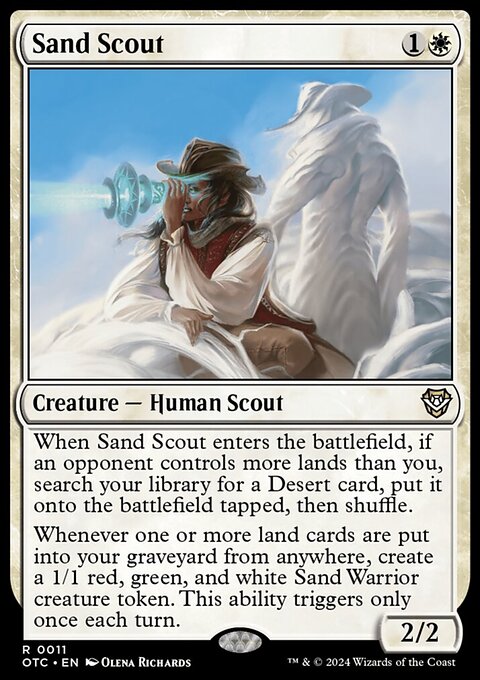 Sand Scout, Outlaws of Thunder Junction Commander #11, Magic: The Gathering card