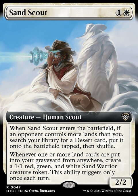 Sand Scout, Outlaws of Thunder Junction Commander #47, Magic: The Gathering card