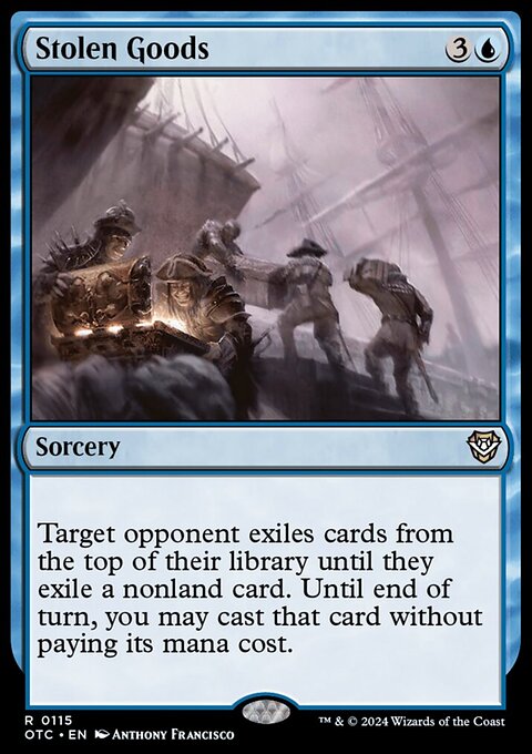 Stolen Goods, Outlaws of Thunder Junction Commander #115, Magic: The Gathering card