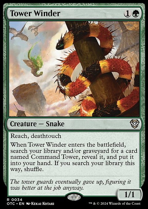 Tower Winder, Outlaws of Thunder Junction Commander #34, Magic: The Gathering card