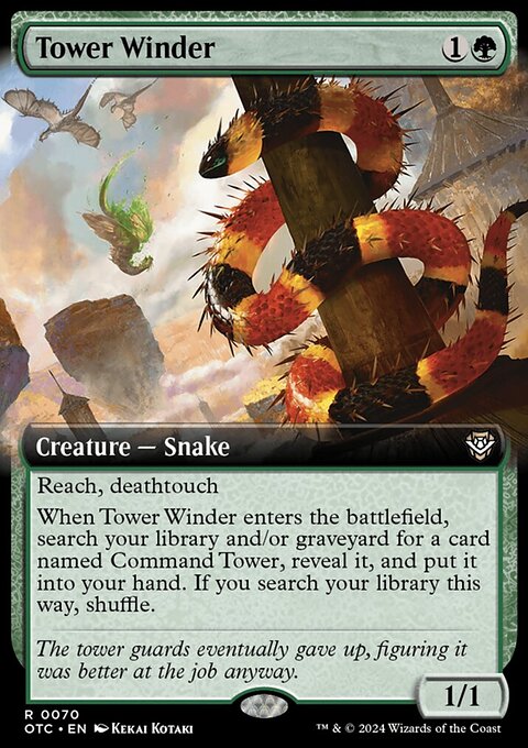 Tower Winder, Outlaws of Thunder Junction Commander #70, Magic: The Gathering card
