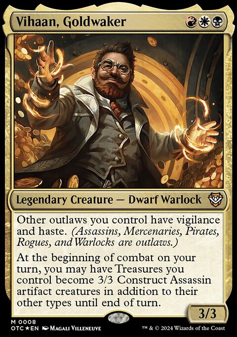 Vihaan, Goldwaker, Outlaws of Thunder Junction Commander #8, Magic: The Gathering card