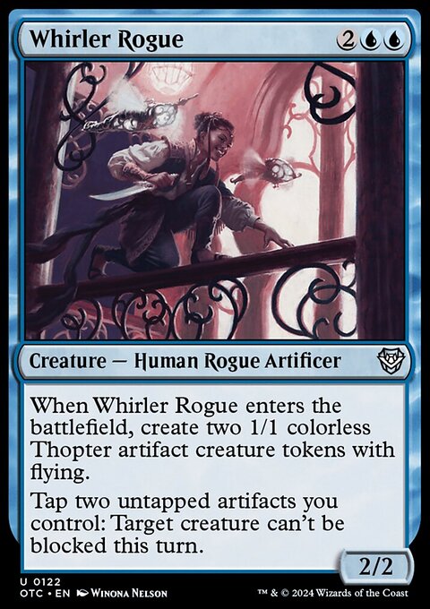 Whirler Rogue, Outlaws of Thunder Junction Commander #122, Magic: The Gathering card