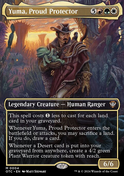 Yuma, Proud Protector, Outlaws of Thunder Junction Commander #4, Magic: The Gathering card