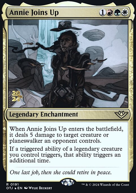 Annie Joins Up, Outlaws of Thunder Junction Promos #191s, Magic: The Gathering card