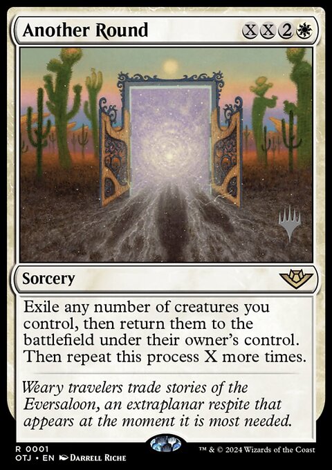 Another Round, Outlaws of Thunder Junction Promos #1p, Magic: The Gathering card
