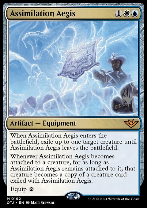 Assimilation Aegis, Outlaws of Thunder Junction Promos #192p, Magic: The Gathering card