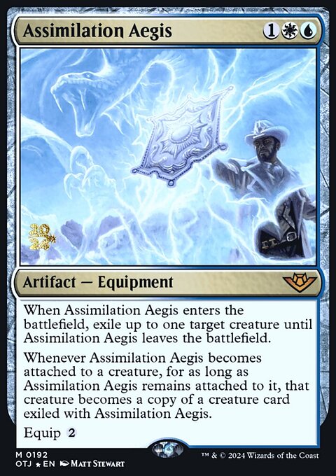 Assimilation Aegis, Outlaws of Thunder Junction Promos #192s, Magic: The Gathering card