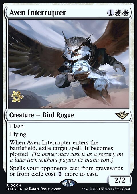 Aven Interrupter, Outlaws of Thunder Junction Promos #4s, Magic: The Gathering card