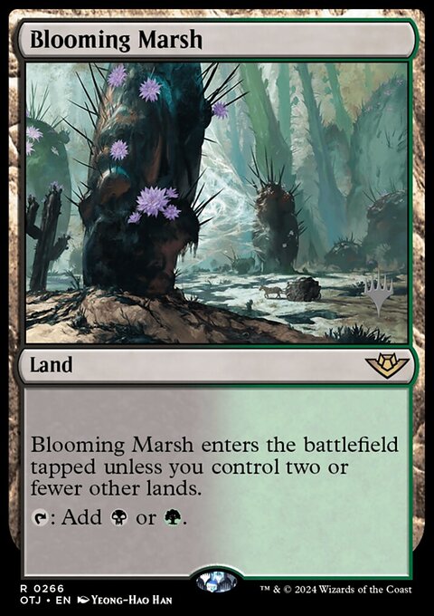 Blooming Marsh, Outlaws of Thunder Junction Promos #266p, Magic: The Gathering card