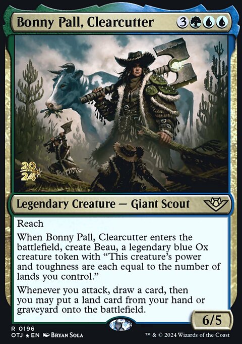 Bonny Pall, Clearcutter, Outlaws of Thunder Junction Promos #196s, Magic: The Gathering card