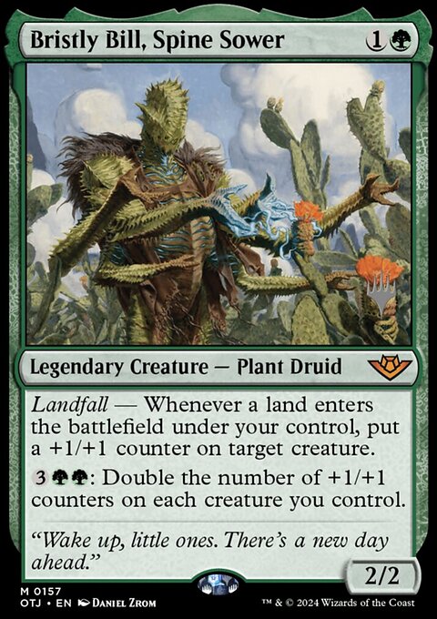 Bristly Bill, Spine Sower, Outlaws of Thunder Junction Promos #157p, Magic: The Gathering card