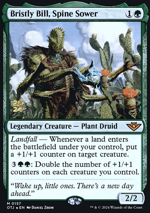 Bristly Bill, Spine Sower, Outlaws of Thunder Junction Promos #157s, Magic: The Gathering card