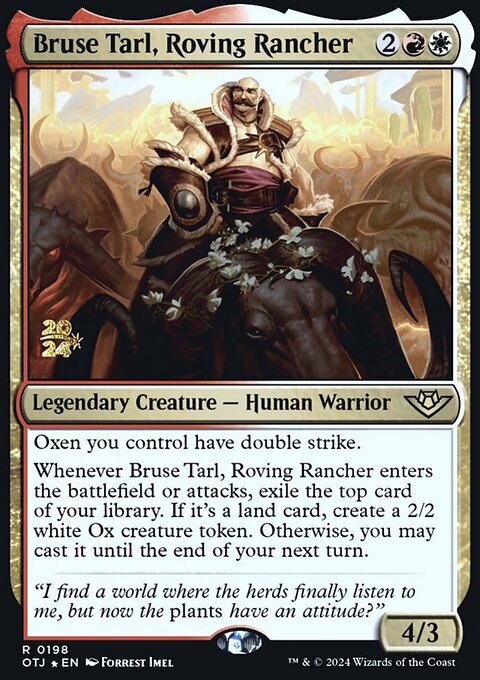 Bruse Tarl, Roving Rancher, Outlaws of Thunder Junction Promos #198s, Magic: The Gathering card