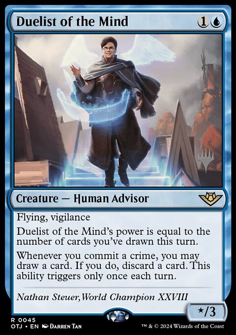 Duelist of the Mind, Outlaws of Thunder Junction Promos #45p, Magic: The Gathering card