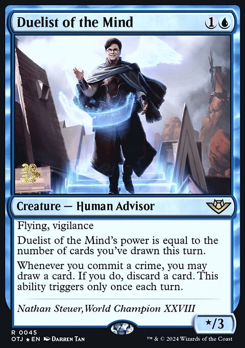 Duelist of the Mind, Outlaws of Thunder Junction Promos #45s, Magic: The Gathering card