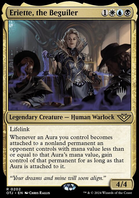 Eriette, the Beguiler, Outlaws of Thunder Junction Promos #202p, Magic: The Gathering card