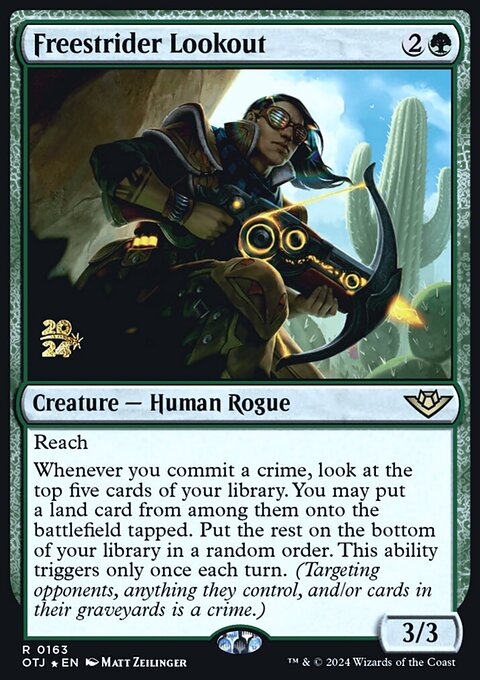 Freestrider Lookout, Outlaws of Thunder Junction Promos #163s, Magic: The Gathering card