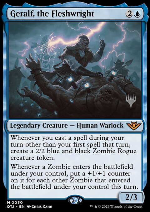 Geralf, the Fleshwright, Outlaws of Thunder Junction Promos #50p, Magic: The Gathering card
