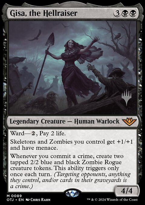 Gisa, the Hellraiser, Outlaws of Thunder Junction Promos #89p, Magic: The Gathering card
