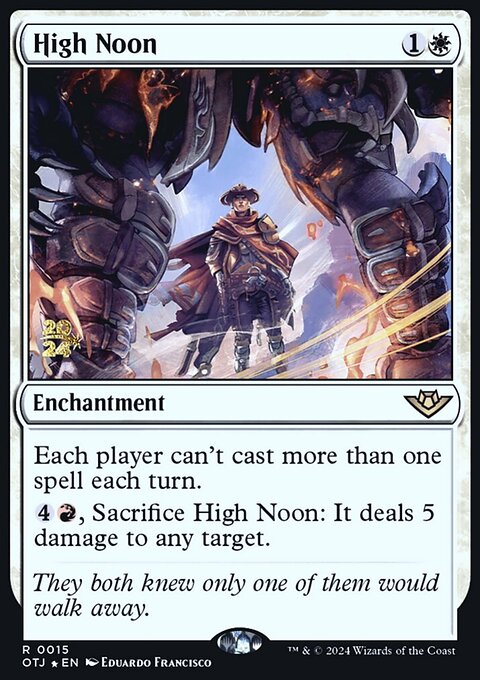 High Noon, Outlaws of Thunder Junction Promos #15s, Magic: The Gathering card
