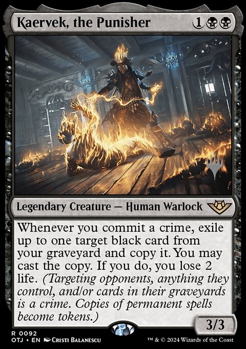 Kaervek, the Punisher, Outlaws of Thunder Junction Promos #92p, Magic: The Gathering card