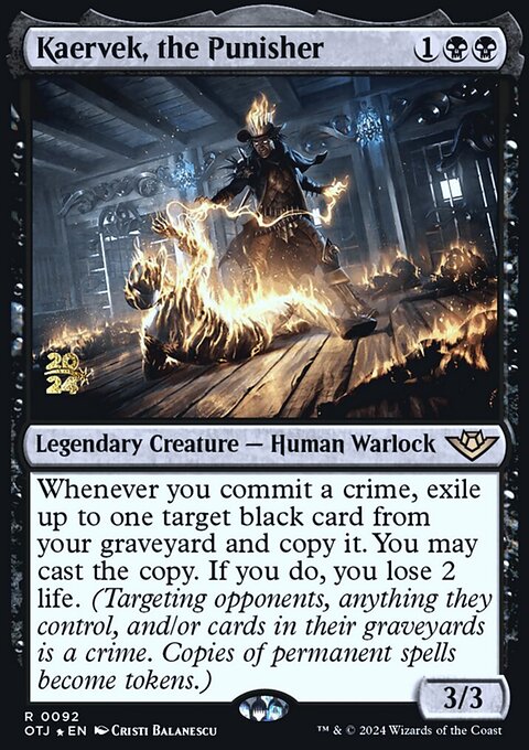 Kaervek, the Punisher, Outlaws of Thunder Junction Promos #92s, Magic: The Gathering card