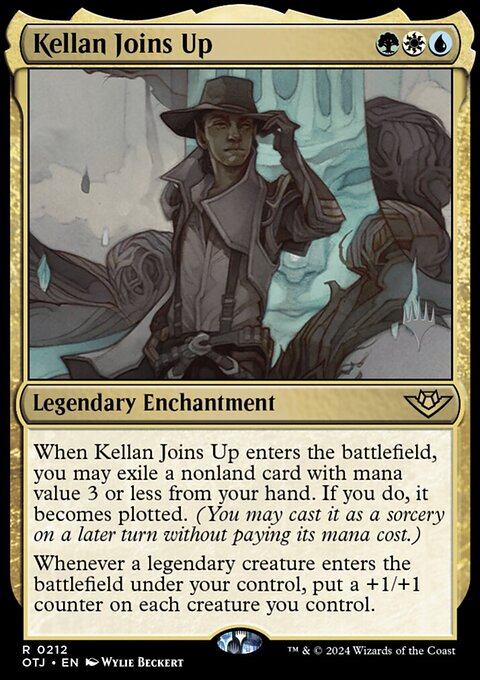 Kellan Joins Up, Outlaws of Thunder Junction Promos #212p, Magic: The Gathering card