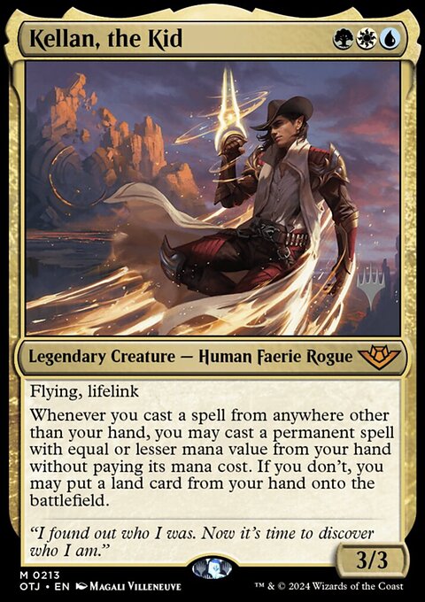 Kellan, the Kid, Outlaws of Thunder Junction Promos #213p, Magic: The Gathering card