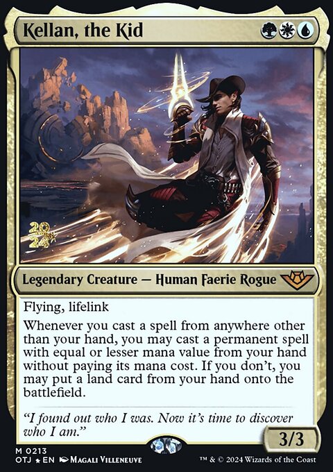 Kellan, the Kid, Outlaws of Thunder Junction Promos #213s, Magic: The Gathering card