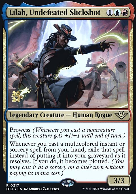 Lilah, Undefeated Slickshot, Outlaws of Thunder Junction Promos #217s, Magic: The Gathering card