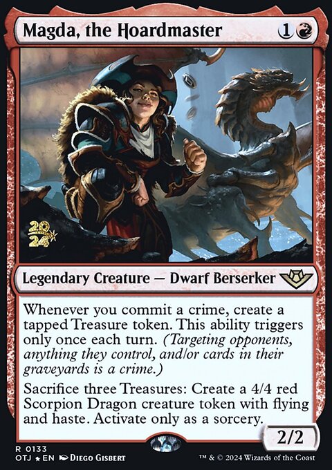 Magda, the Hoardmaster, Outlaws of Thunder Junction Promos #133s, Magic: The Gathering card