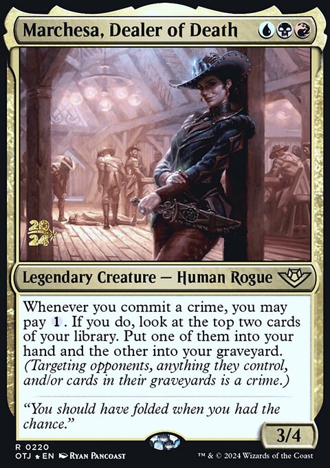 Marchesa, Dealer of Death, Outlaws of Thunder Junction Promos #220s, Magic: The Gathering card