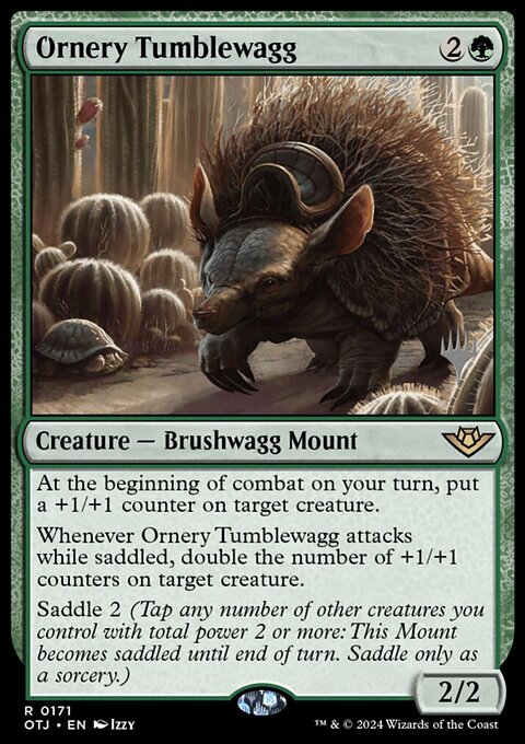 Ornery Tumblewagg, Outlaws of Thunder Junction Promos #171p, Magic: The Gathering card