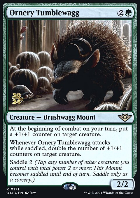 Ornery Tumblewagg, Outlaws of Thunder Junction Promos #171s, Magic: The Gathering card
