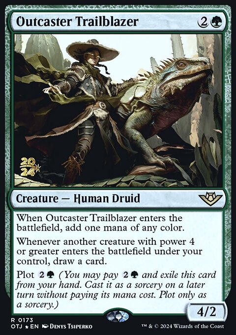 Outcaster Trailblazer, Outlaws of Thunder Junction Promos #173s, Magic: The Gathering card