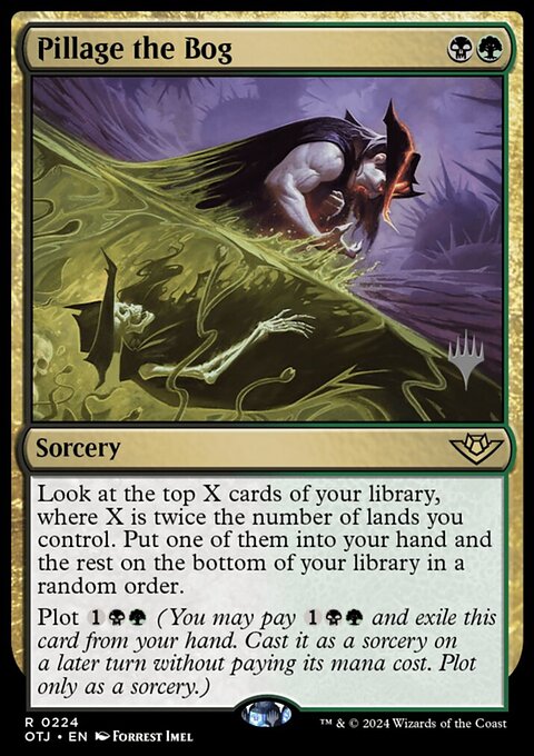 Pillage the Bog, Outlaws of Thunder Junction Promos #224p, Magic: The Gathering card