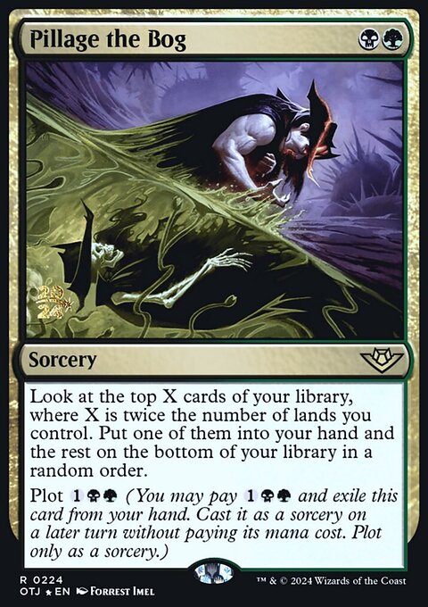Pillage the Bog, Outlaws of Thunder Junction Promos #224s, Magic: The Gathering card