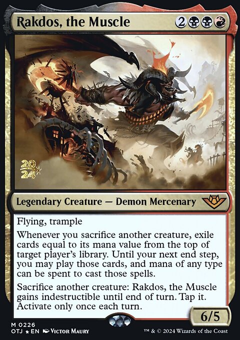 Rakdos, the Muscle, Outlaws of Thunder Junction Promos #226s, Magic: The Gathering card