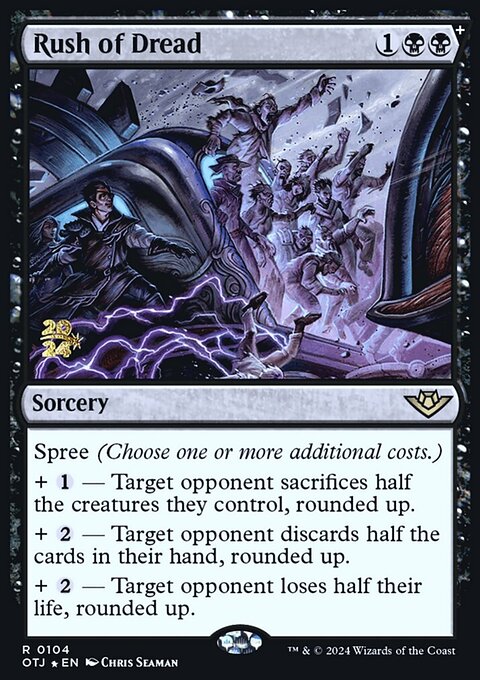 Rush of Dread, Outlaws of Thunder Junction Promos #104s, Magic: The Gathering card